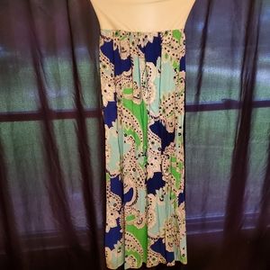 Strapless maxi dress